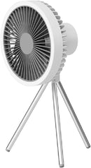 Ventilador Portátil Multifuncional de Teto ou Mesa com Luz de Led