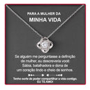 Colar de Prata 925 Com Rosa Real - Para A Mulher da Minha Vida