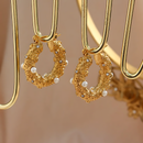 Brinco Feminino Pérolas Banhando em Ouro18k