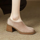 Barcelona Sapato Feminino Camurça Salto Alto E Zíper - Bege