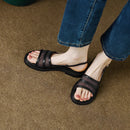 Geribá Sandália Feminina Sem Salto - Preto