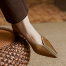 Wessex Sapatilha Feminina de Bico Fino - Marrom