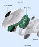 Monitor ecg portátil oled bluetooth ekg cardíaco monitoramento cardíaco wearable eletrocardiograma armazenamento de dados ilimitado compartilhar