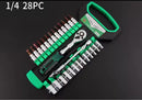 1/4 "3/8" 1/2 "chave de catraca conjunto de caixa de ferramentas mecânica automotiva conjunto de chave de soquete para reparo de carro de garagem ferramentas manuais